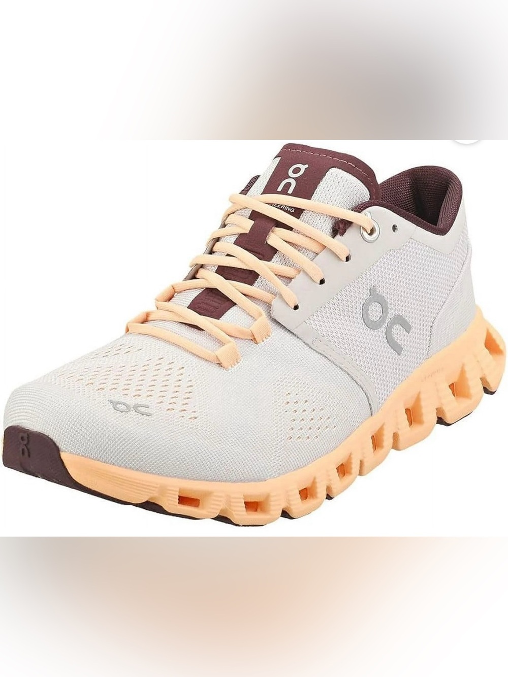 On Running Women's Cloud X Sneakers Silver Almond - Size 10